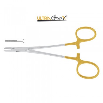 UltraGripX™ TC Ryder-Vascular Needle Holder Stainless Steel, 12.5 cm - 5"
